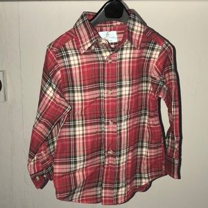 Plaid boys button down